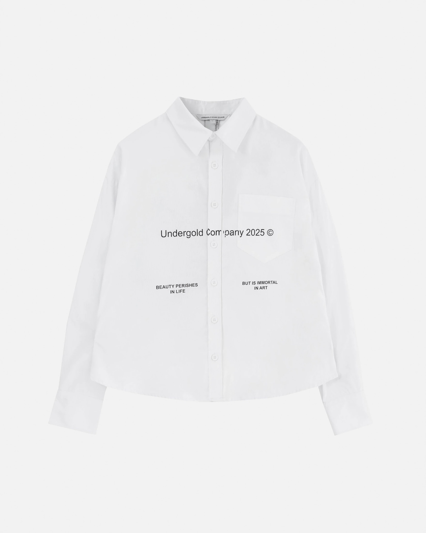 Echoes Beauty Long Sleeve Boxy Fit Shirt Bone - imagen 1