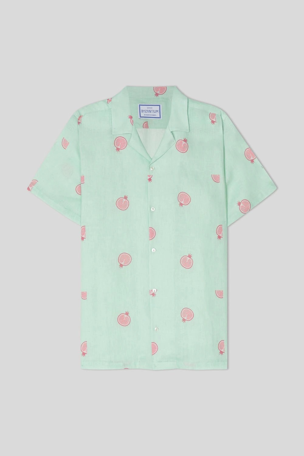 Men's bastión linen shirt turquoise - imagen 1