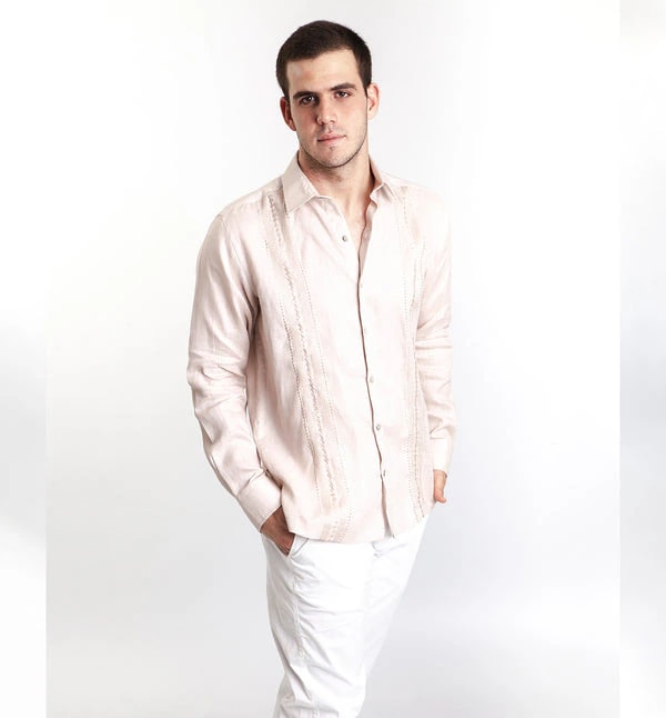 GUAYABERA BEIGE - imagen 1