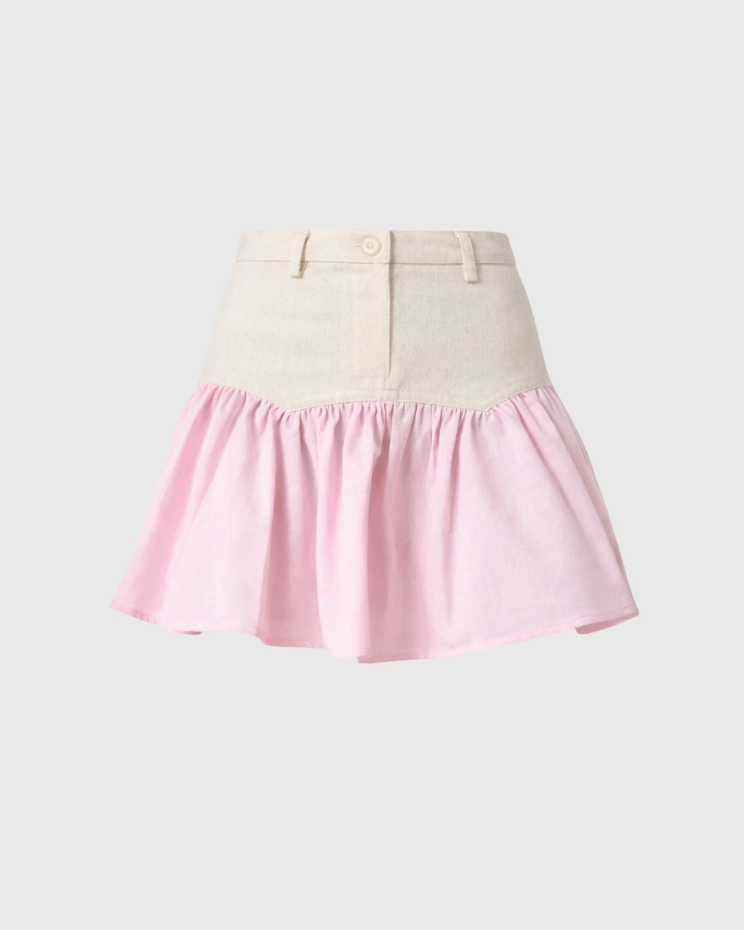 SAND STRIPE MINI SKIRT (ROSA) - imagen 1