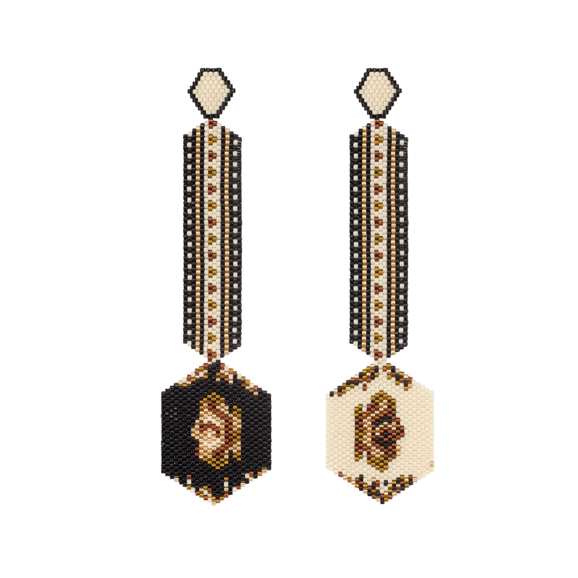 Aretes Haiku Horus Negras Bavaria - imagen 1