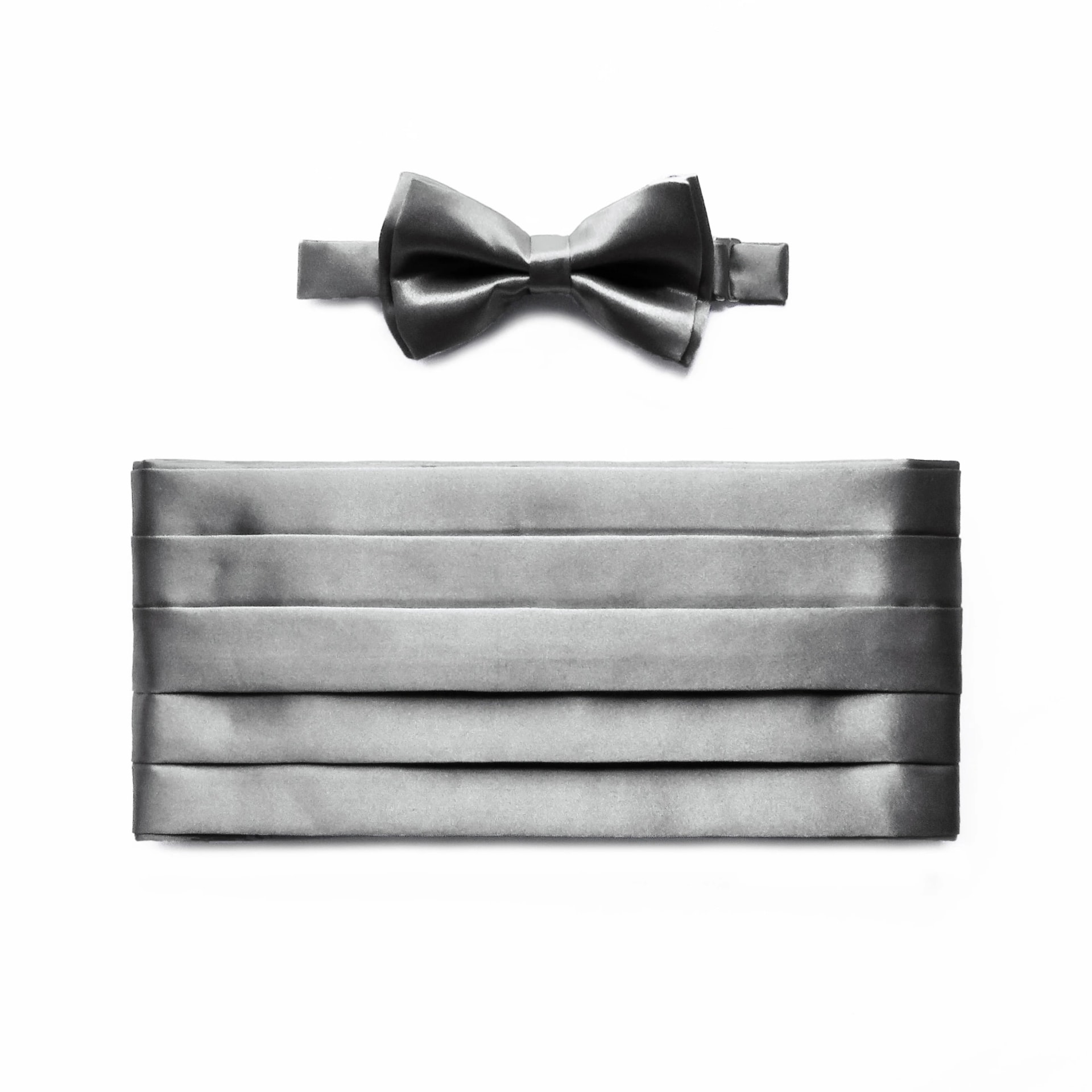 Juego de Corbatín y faja / Gris Claro - imagen 1