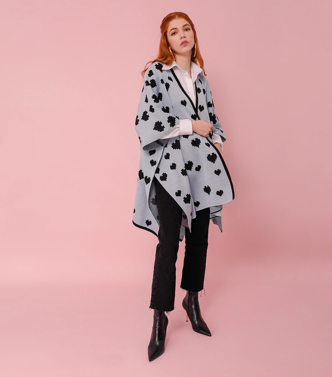Poncho Cuore Cielo Negro - imagen 1