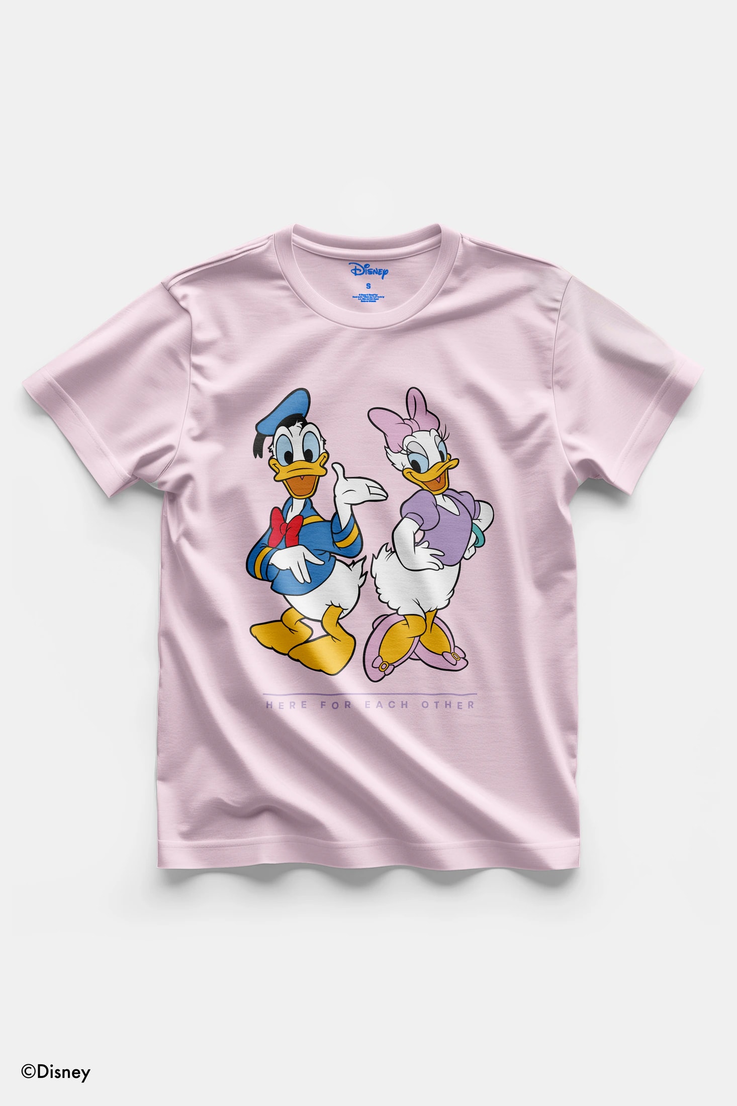 T-Shirt Rosa Donald y Daisy - imagen 1