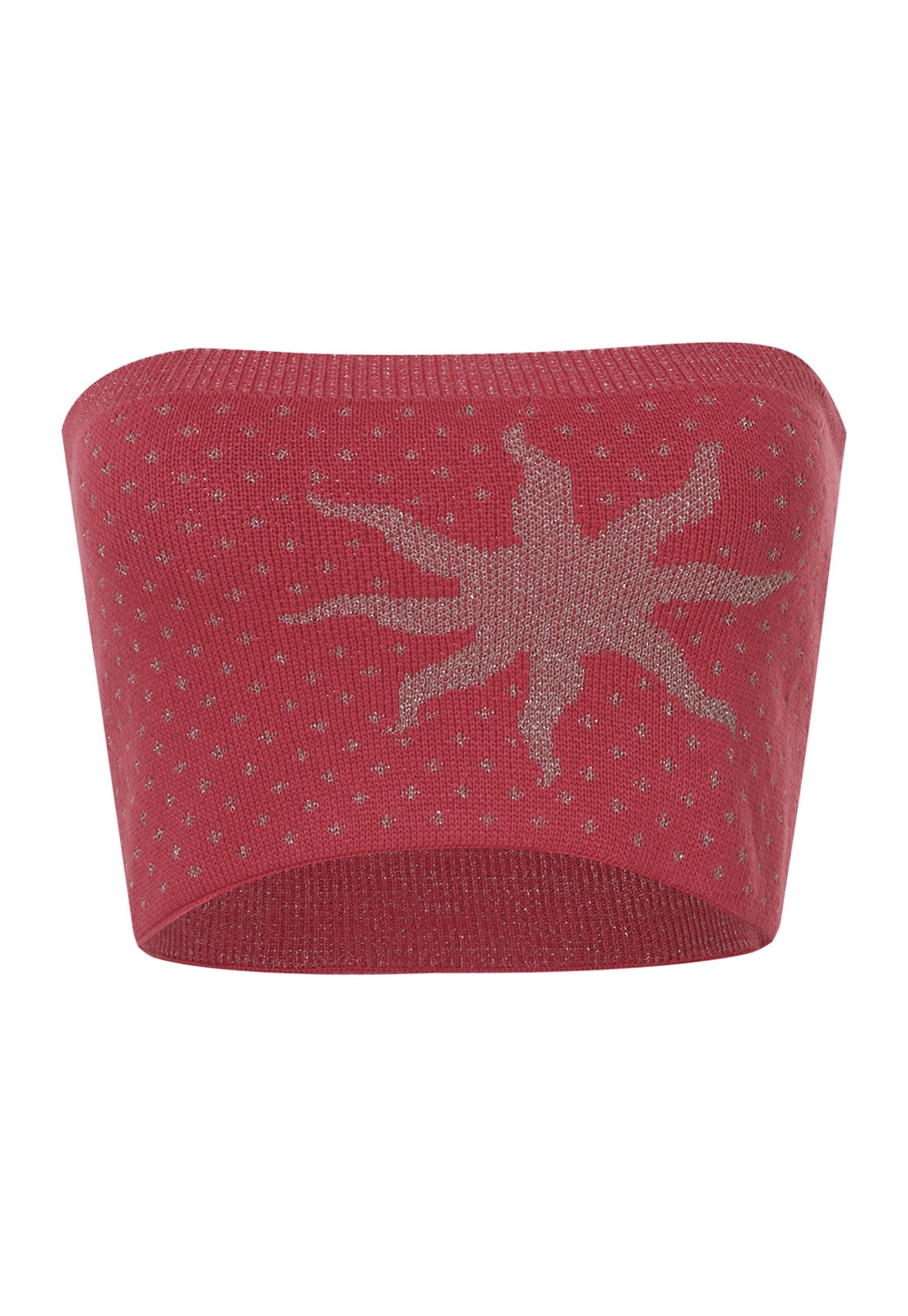 CROP TOP KNIT SOLE SALMON - imagen 1