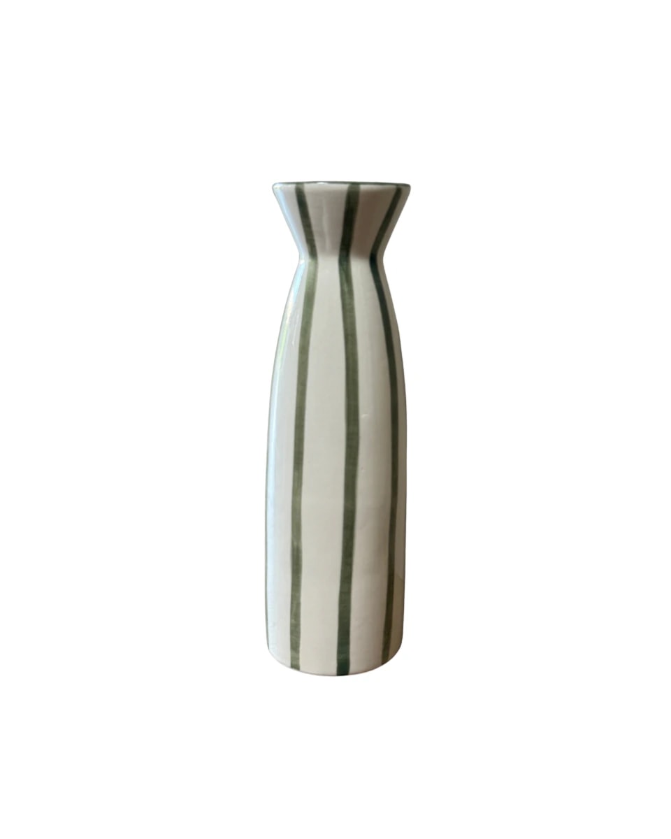 VASE - STRIPED GREEN - imagen 1