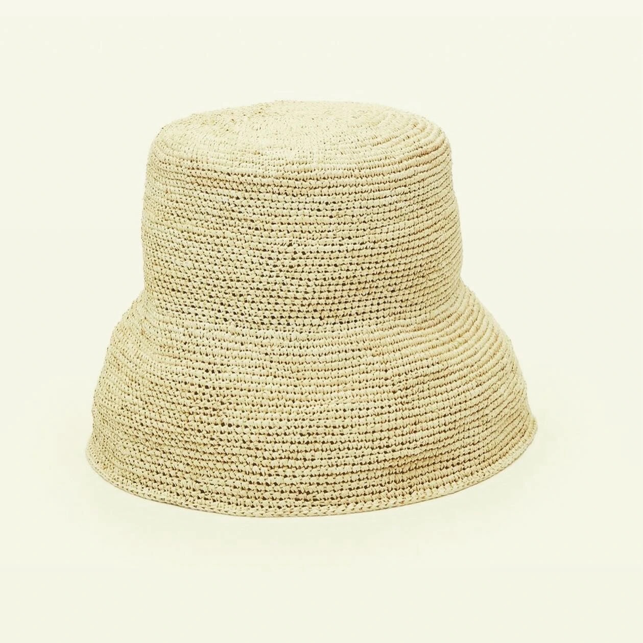crochet natural hat - imagen 1