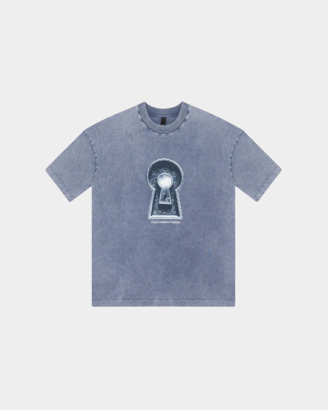 DOPAMINE BLUE KEYHOLE T-SHIRT - imagen 1