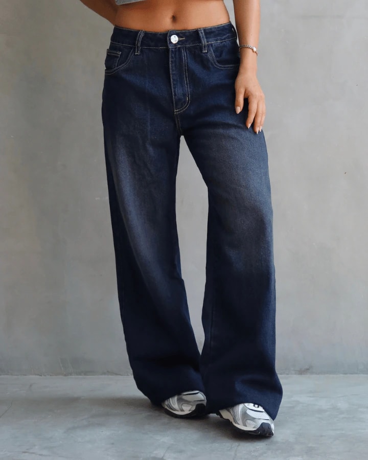 JEAN RELAXED FIT DARK BLUE TINTED AZUL OSCURO - imagen 1