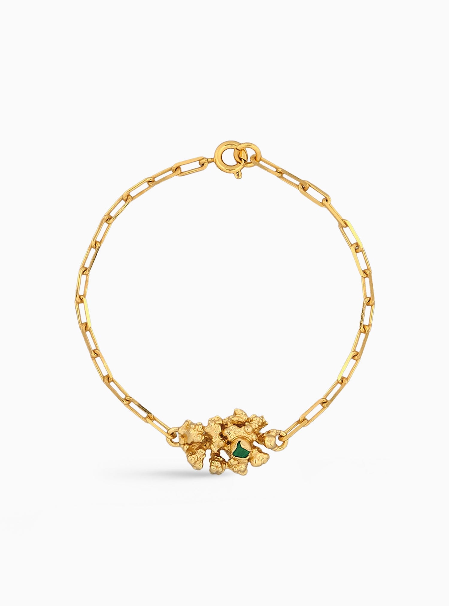 Aura Emerald Chunk Bracelet - imagen 1