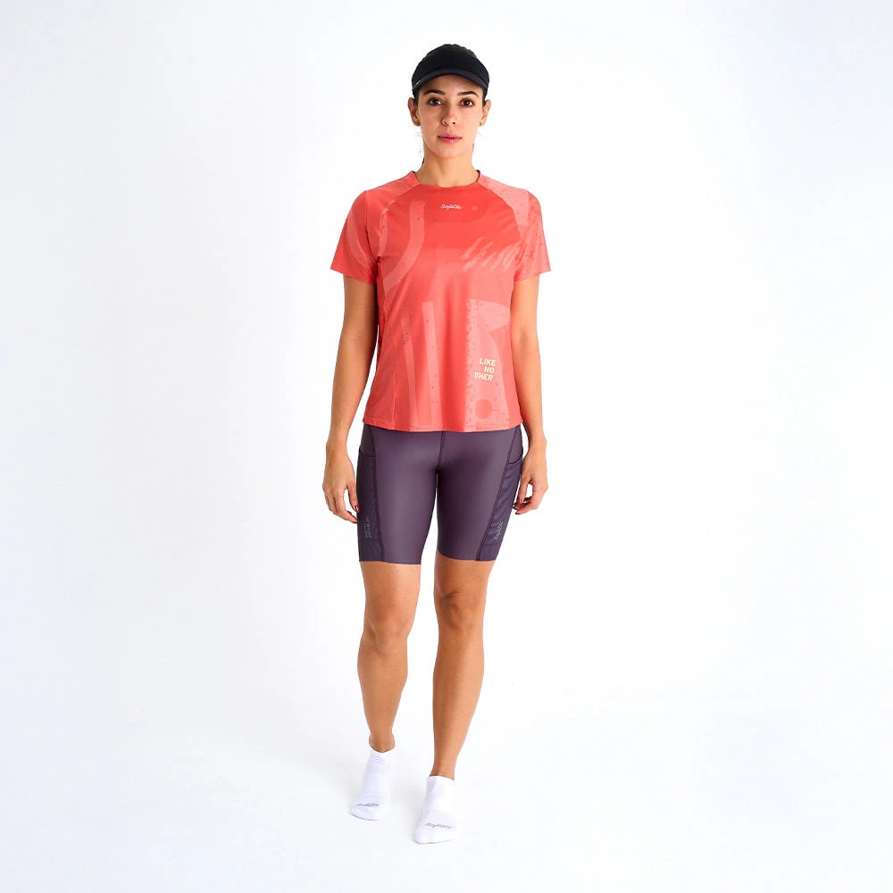 CAMISETA RUNNING/PADEL MANGA CORTA CORAL  PARA MUJER - imagen 1