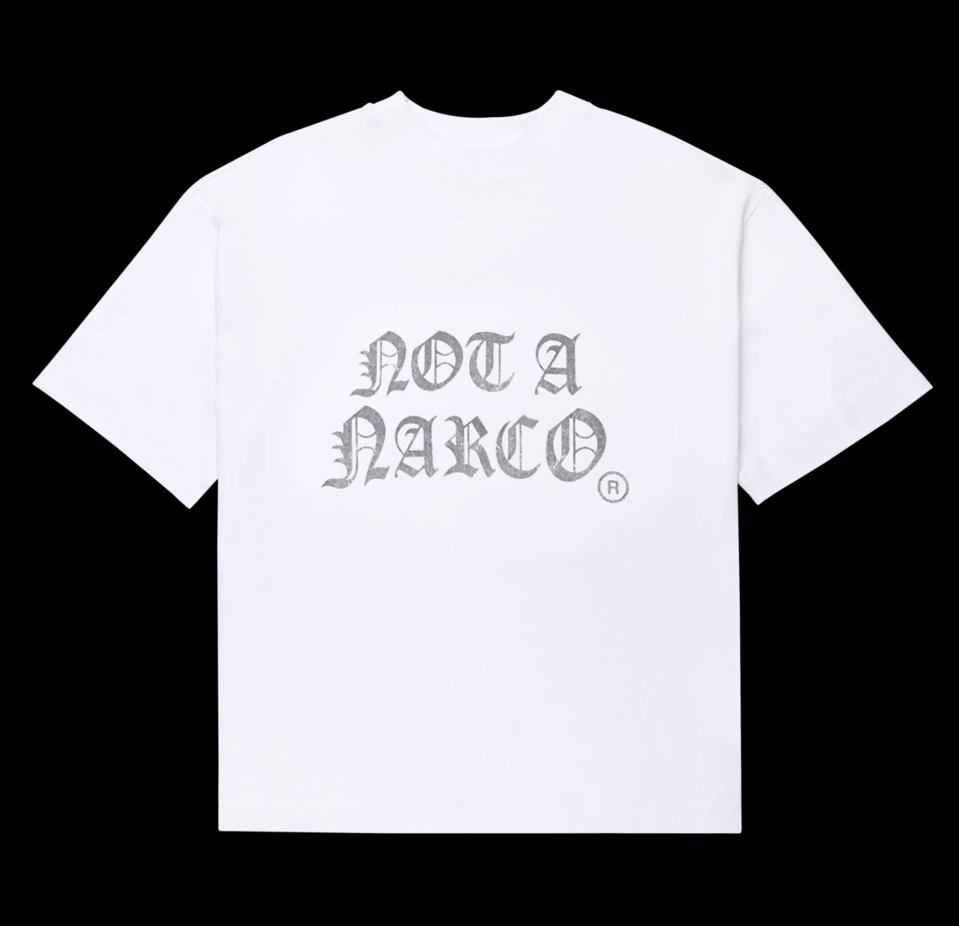 NOT A NARCO WHITE T-SHIRT - imagen 1