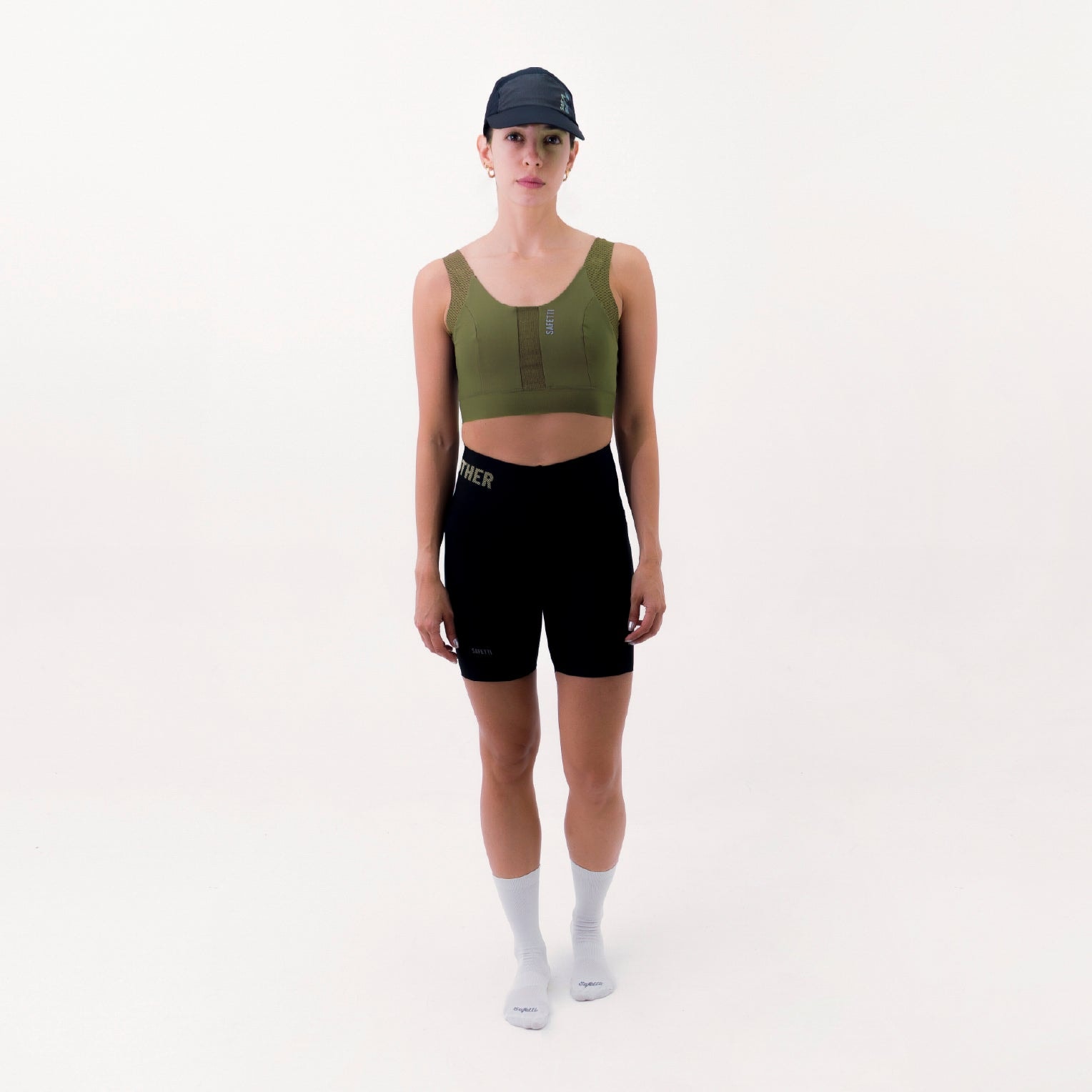 TOP RUNNING SYNK VERDE OLIVA PARA MUJER - imagen 1
