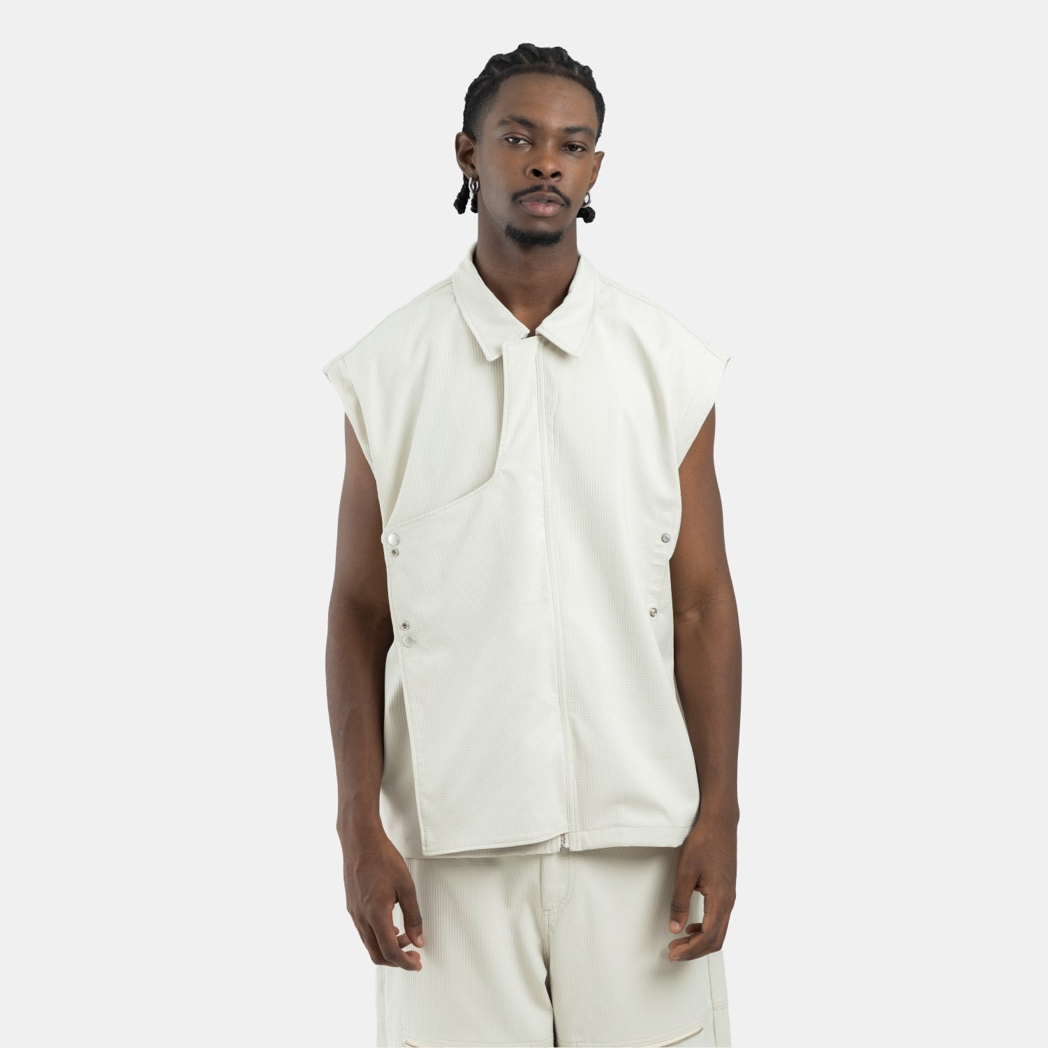 Convertible Utility Jacket Beige - imagen 1