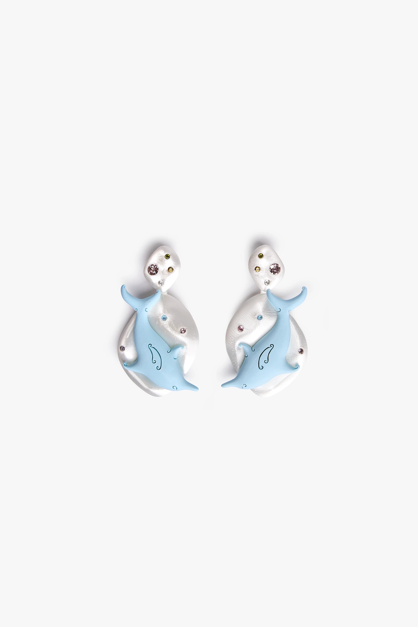 Aretes Delfin Doble - imagen 1