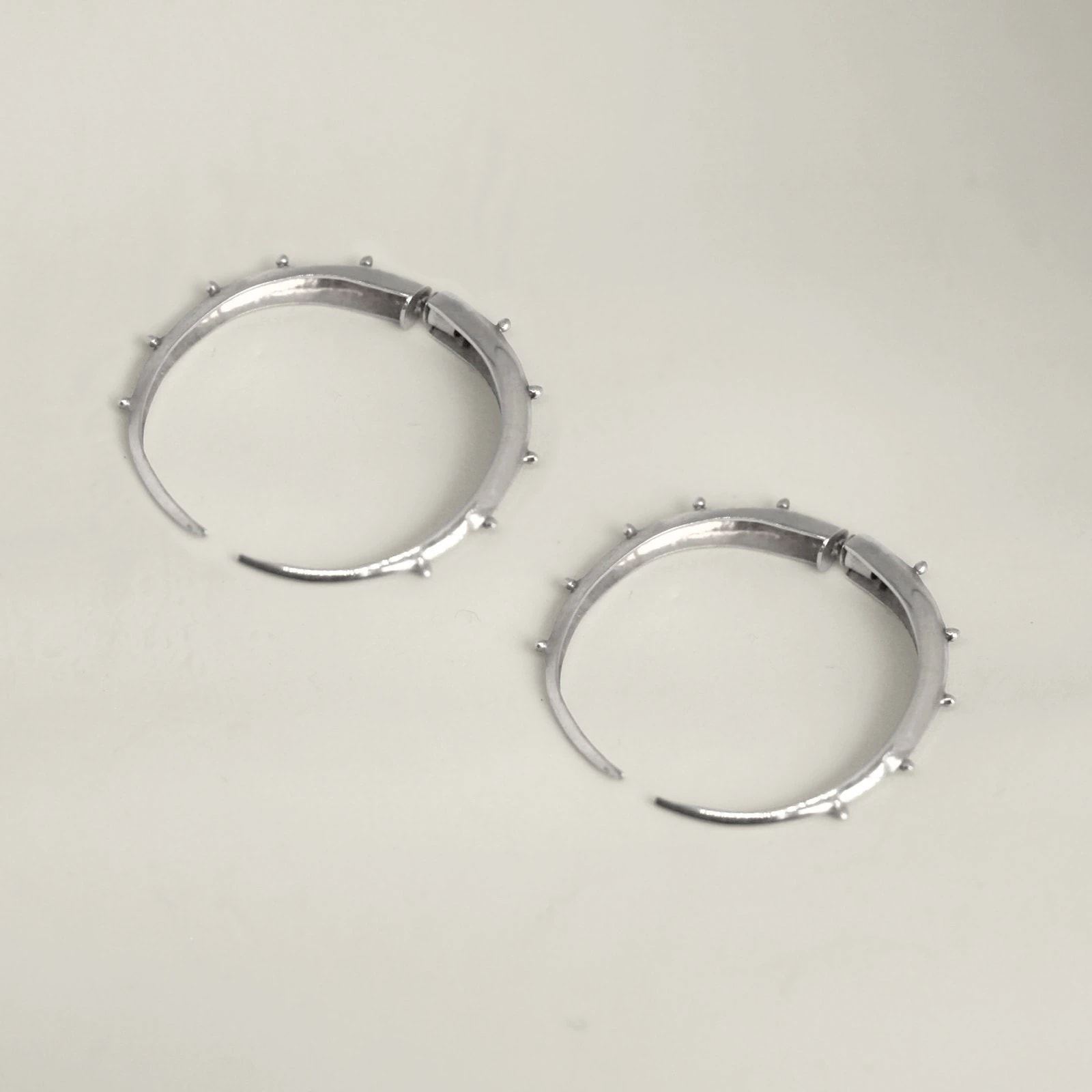 Crescent Hoops Silver - imagen 1