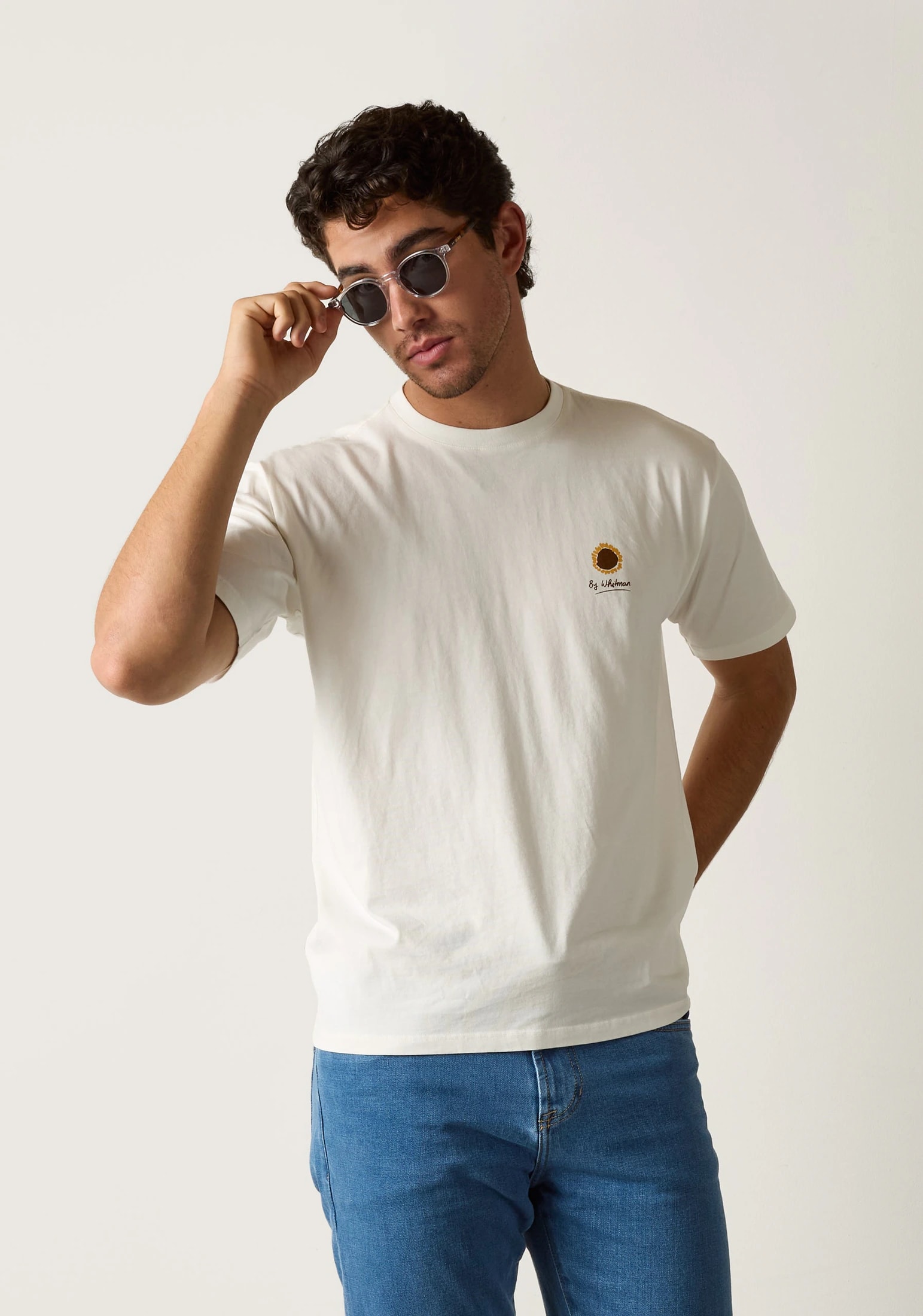 Camiseta H Bogart Estampada Marfil - imagen 1