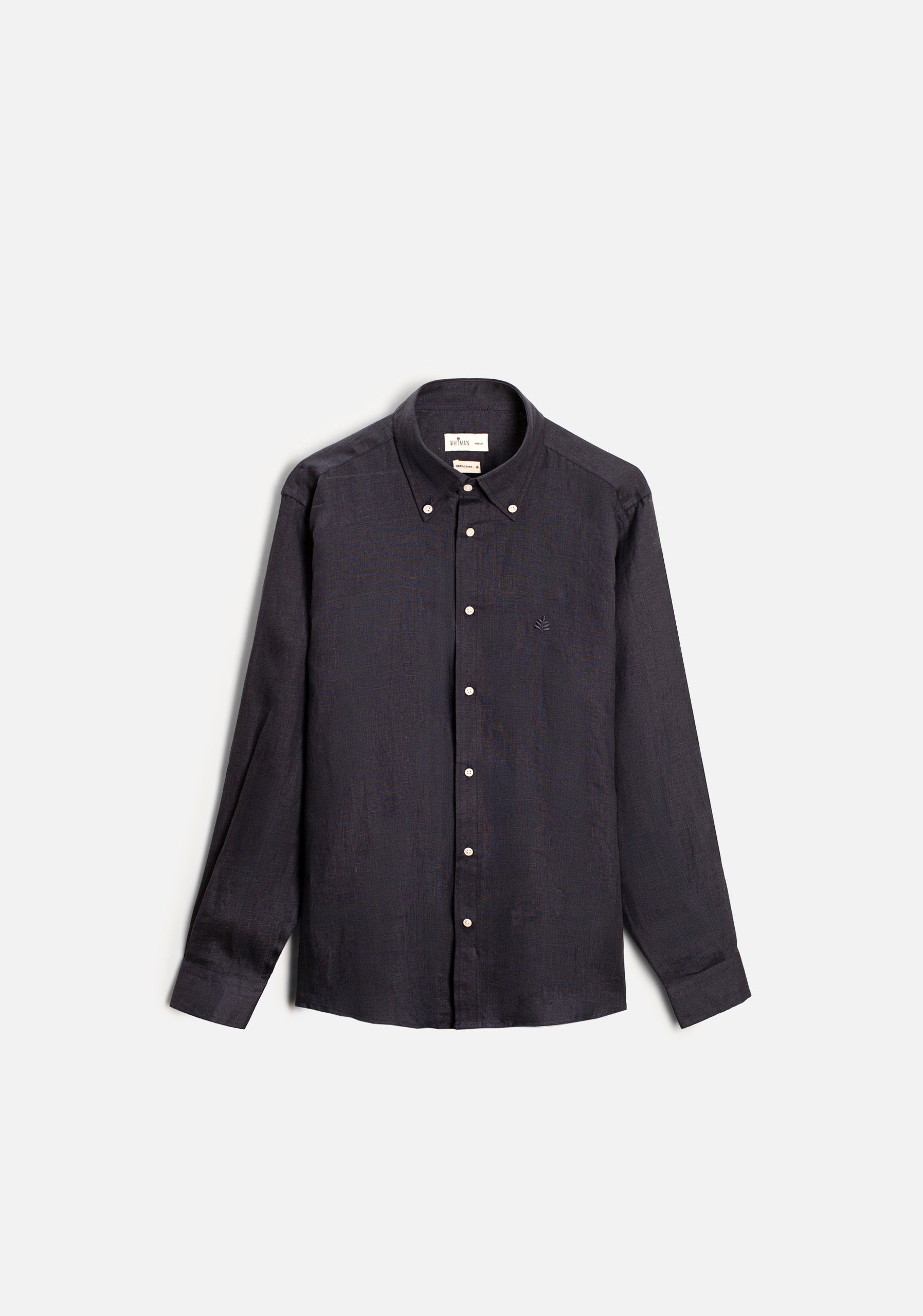 Camisa H CBD Lino L-Atn Azul Osc - imagen 1
