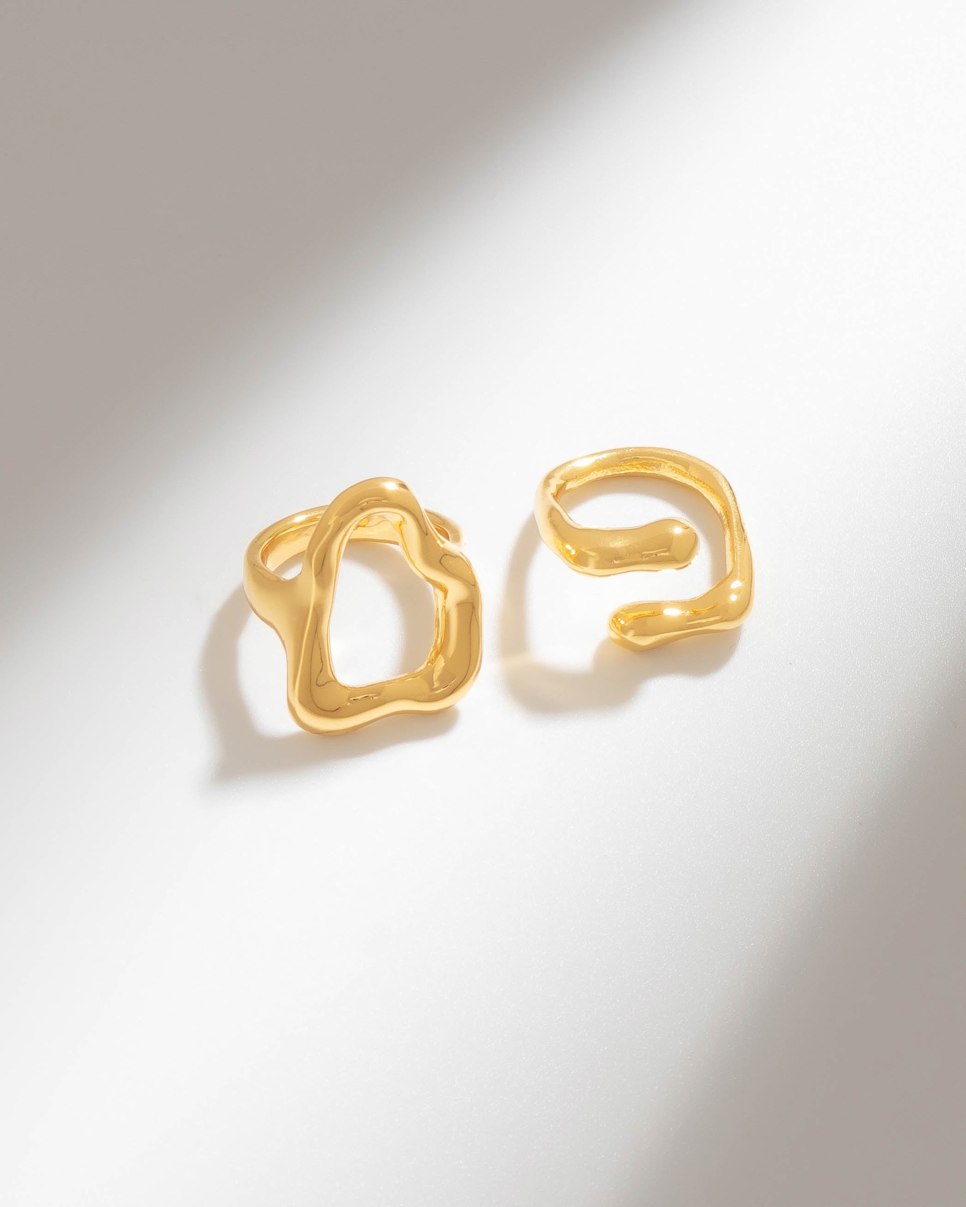 Set X2 Anillos Silueta Amorfa - imagen 1