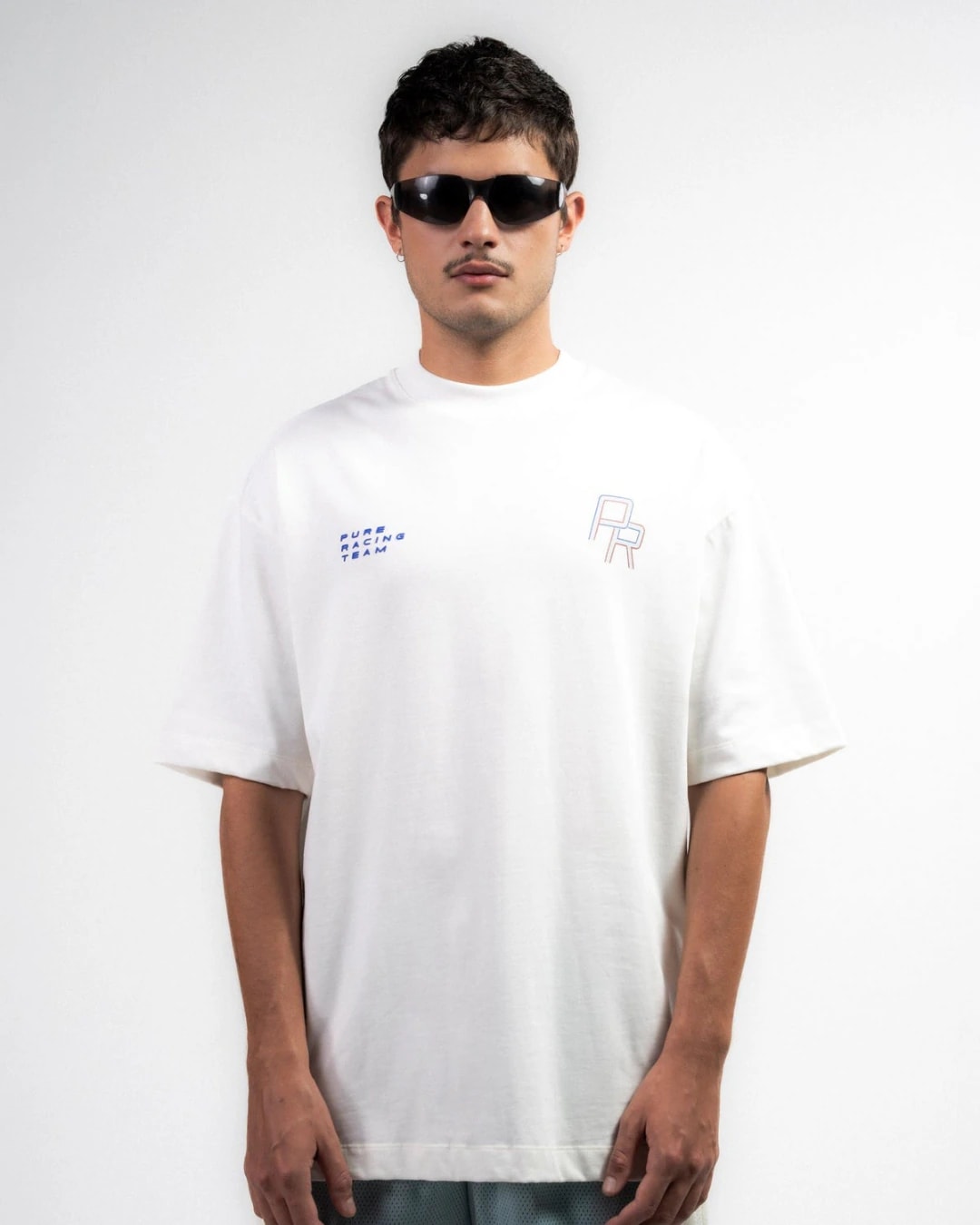 OVERDRIVE IVORY RACING LINES T-SHIRT - imagen 1