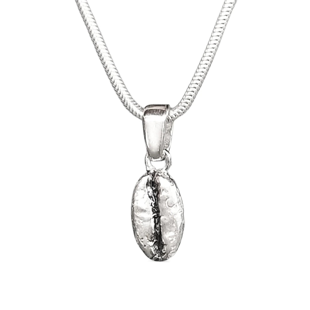 Collar Café Gesha cadena especial corta (45cm) en plata envejecida - imagen 1