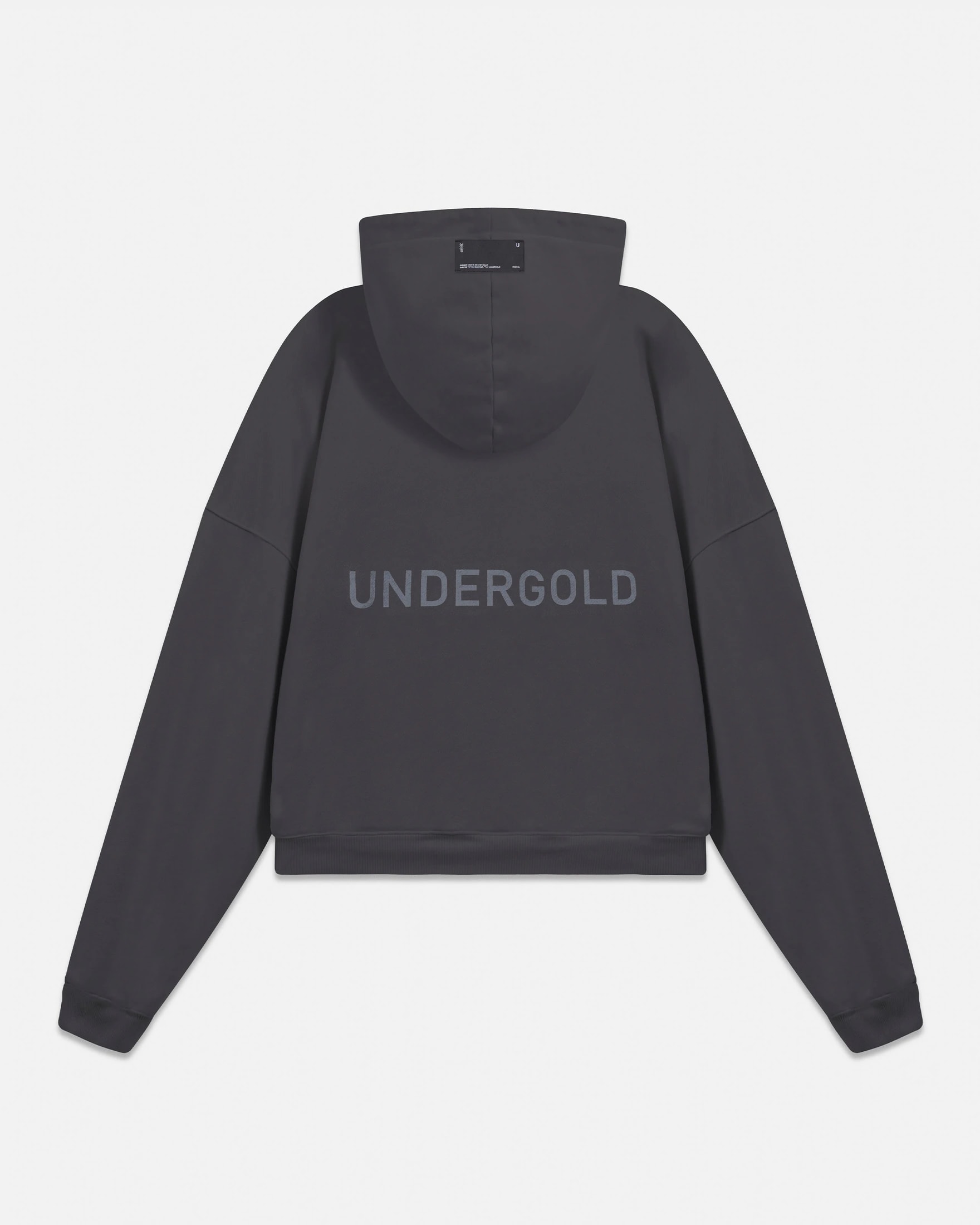 W Line Basic Boxy Fit Hoodie Dark Gray - imagen 1