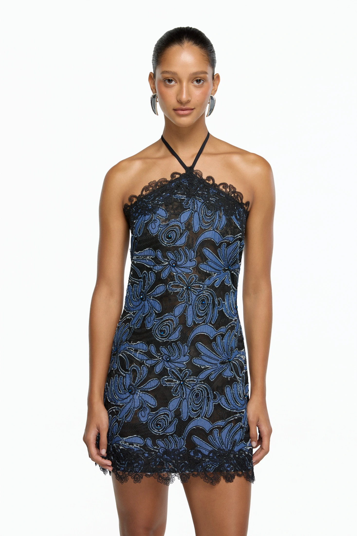 MYSTIQUE MINI DRESS NAVY - imagen 1