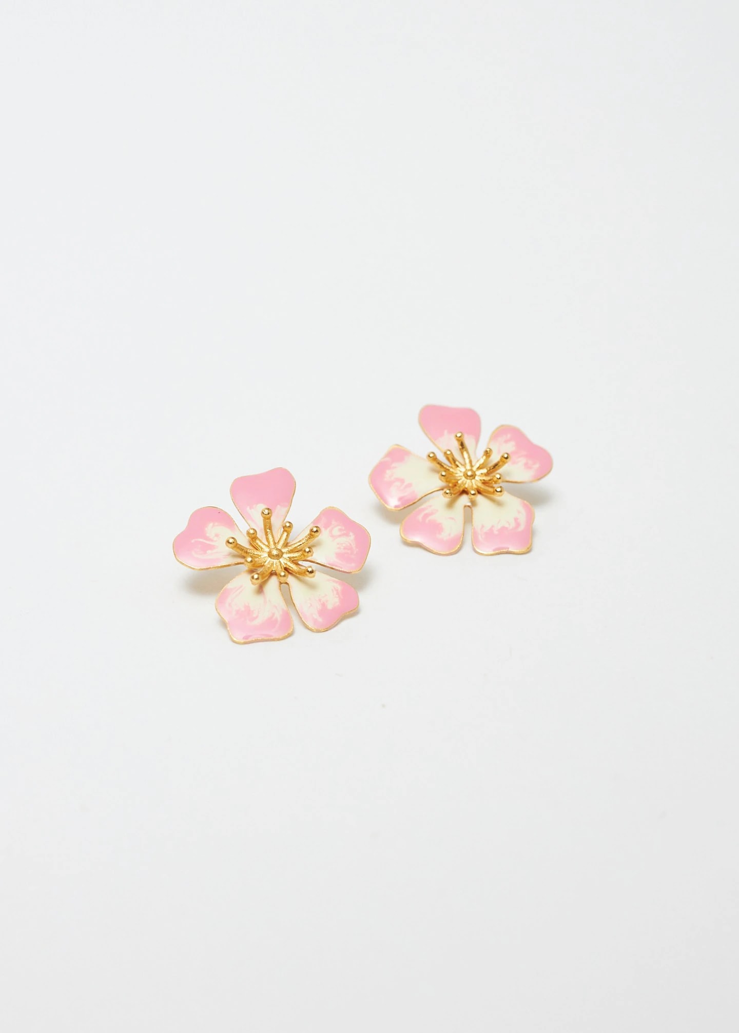 Aretes Aurora midi Rosa Swirl - imagen 1