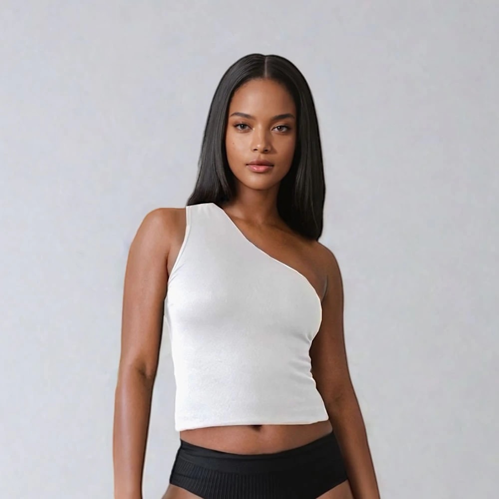 Camiseta Un Solo Hombro Seamless Shayk - imagen 1