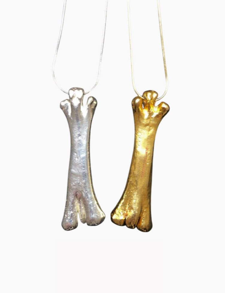 TRIPLE BONE NECKLACE - imagen 1