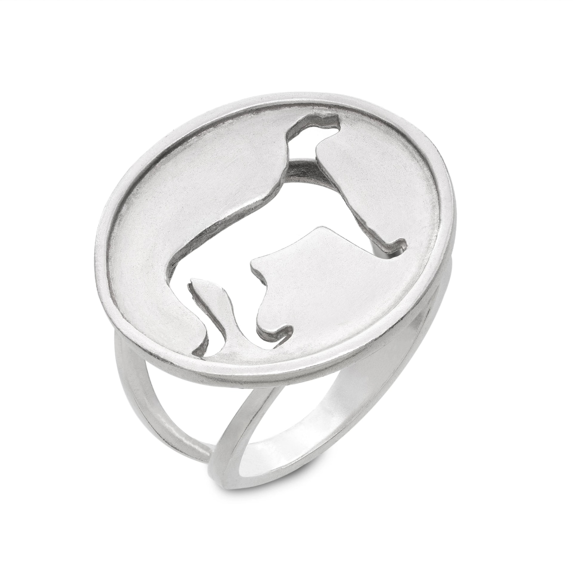 Open Jaguar Coin Ring - imagen 1