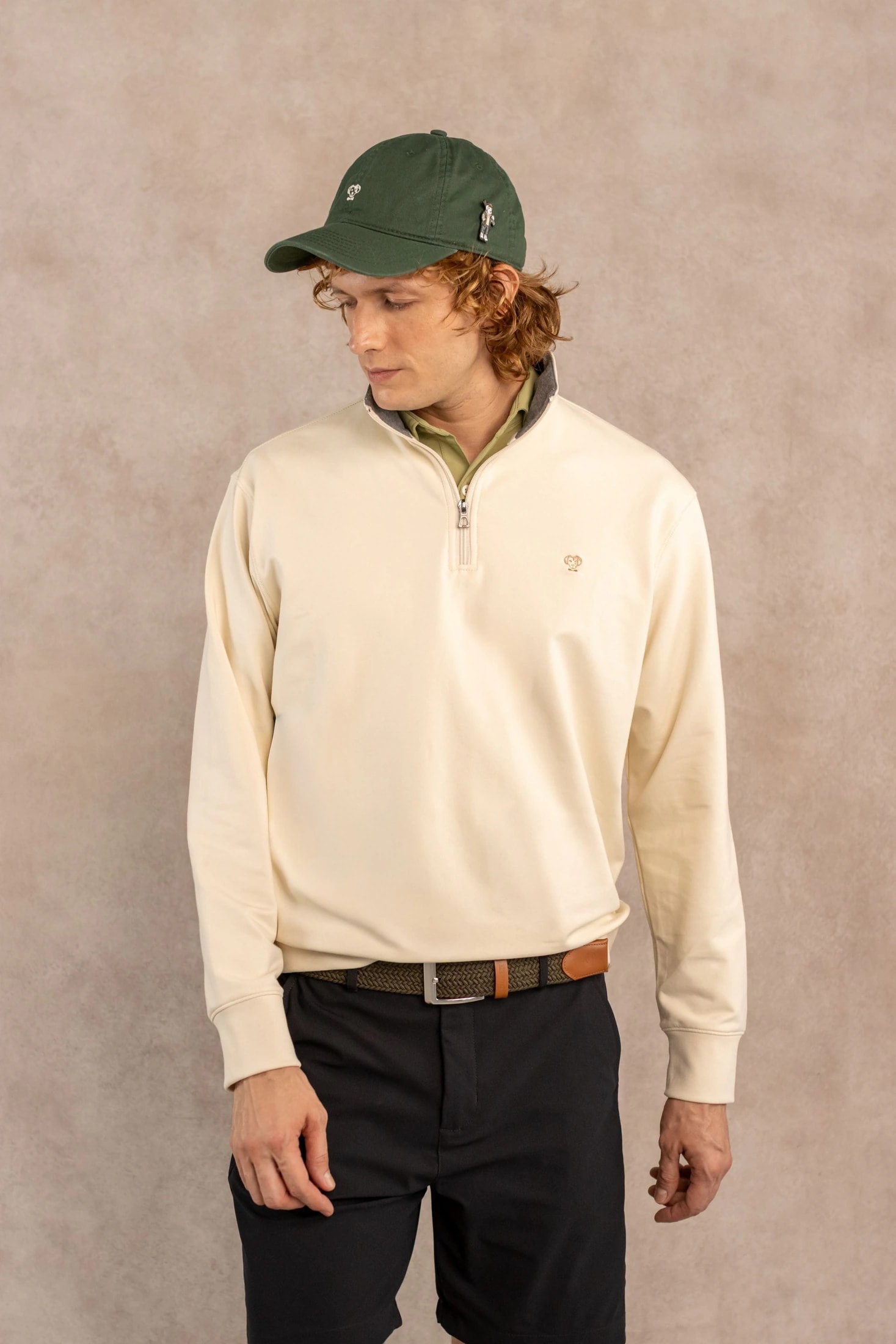 Halfzip Antimanchas Marfil - imagen 1