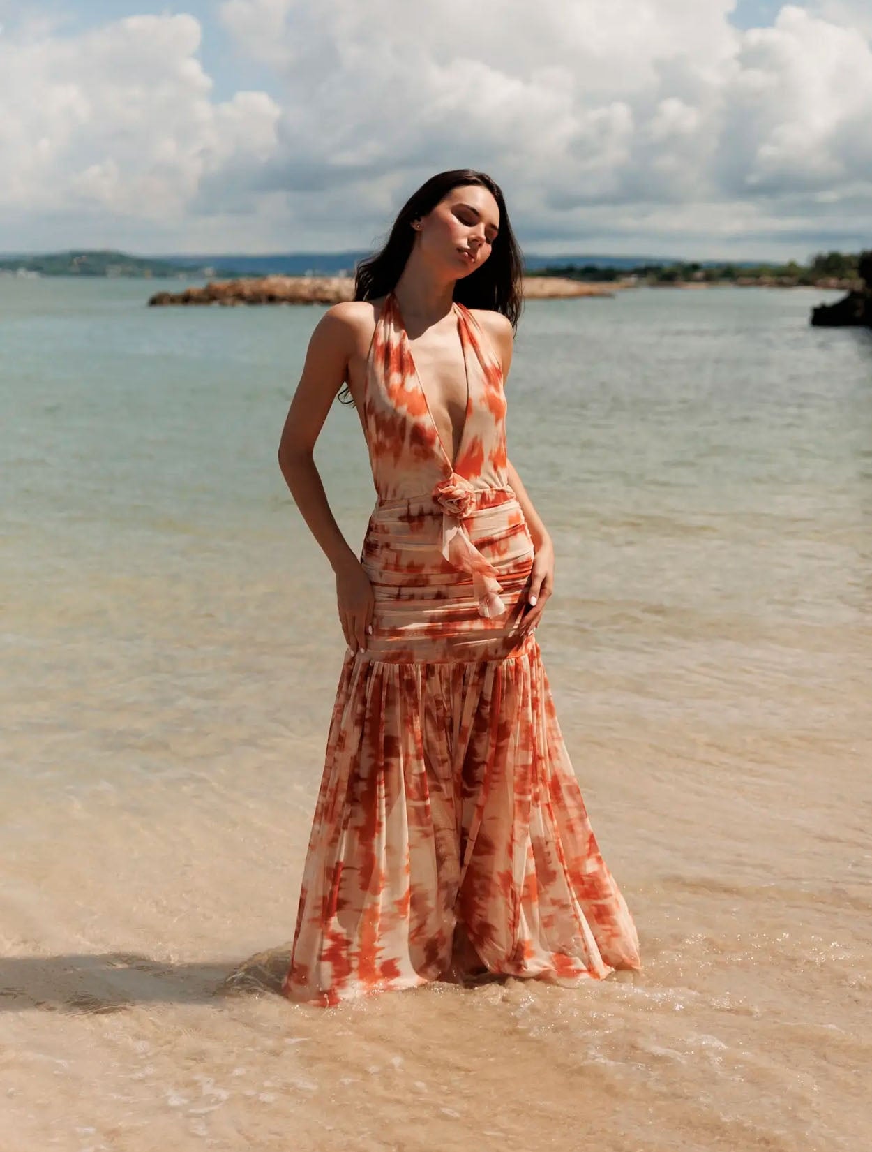 VESTIDO CANELA MAXI - imagen 1