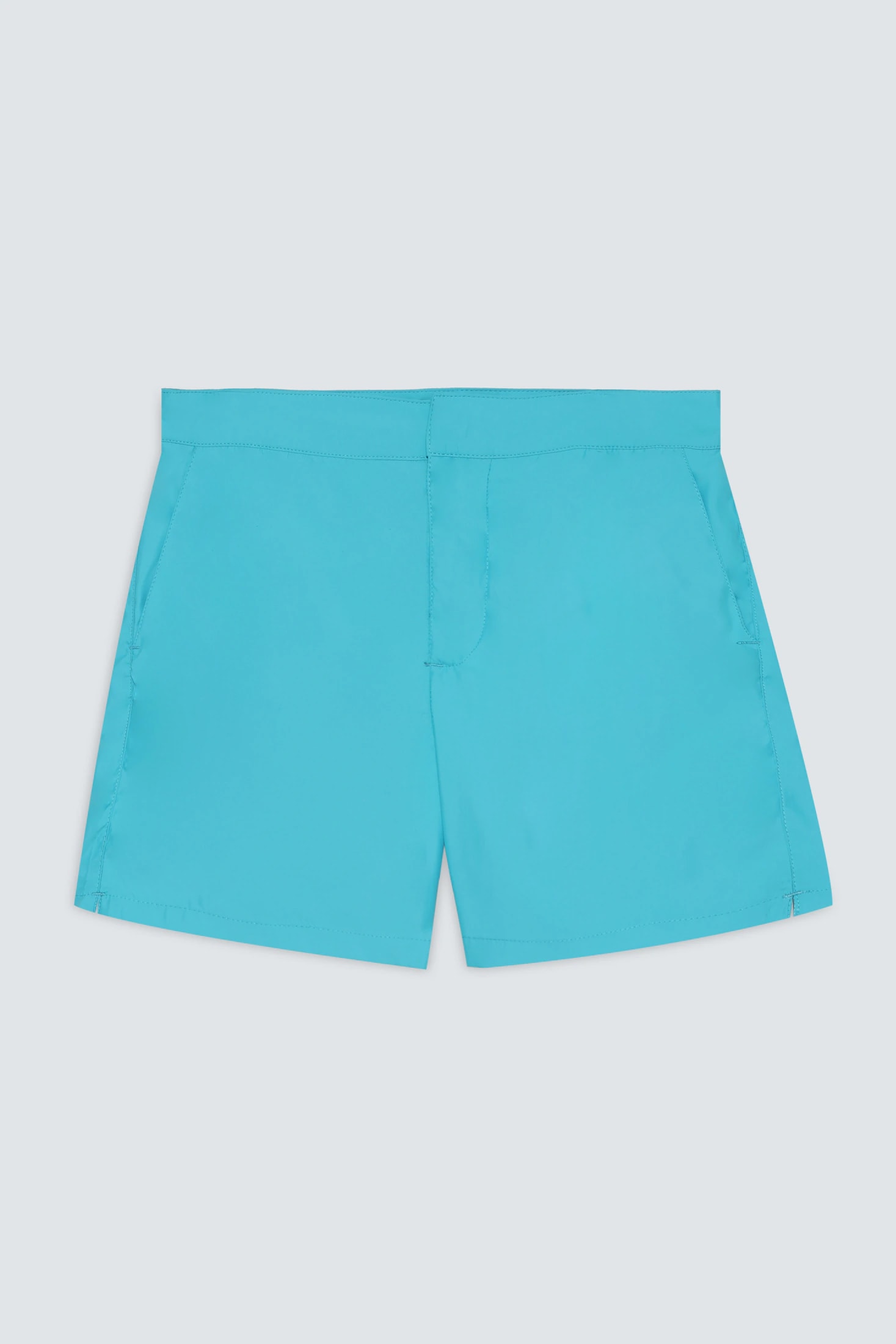 Men's swim trunk turquoise plain waistband - imagen 1