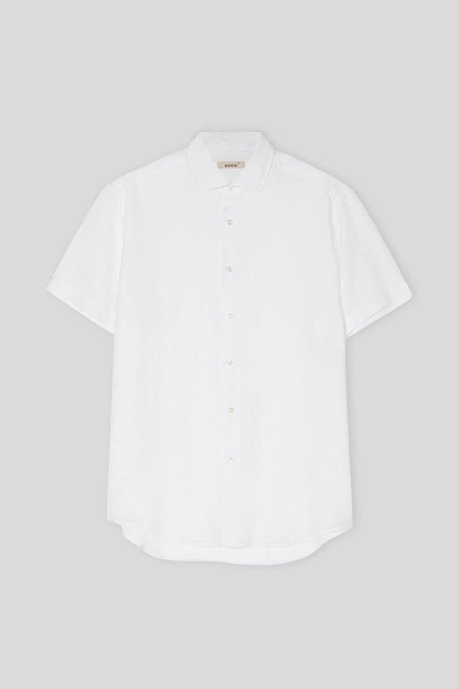 Men's linen shirt white - imagen 1