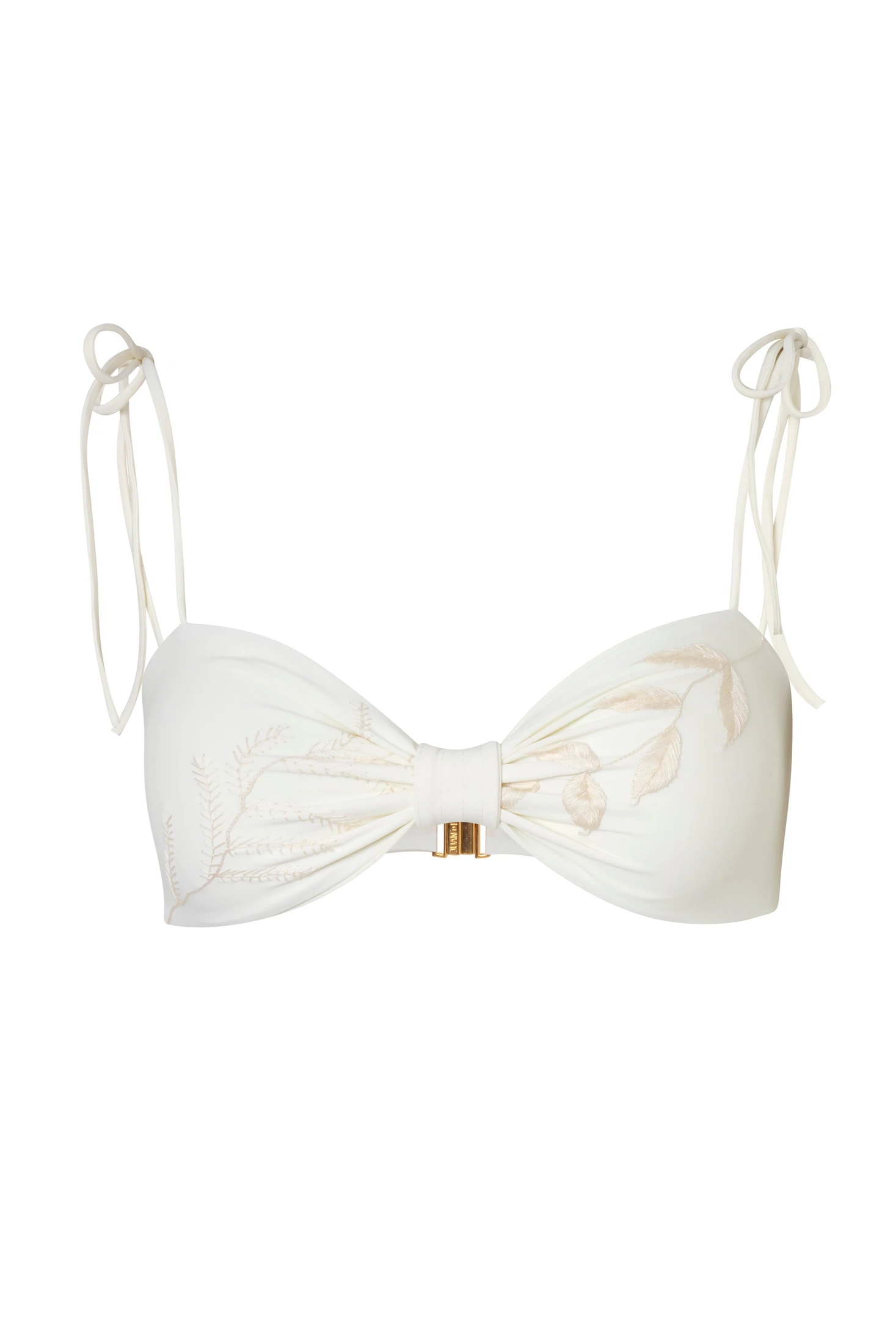 San Miguel Hand-Embroidered Top / Ivory - imagen 1