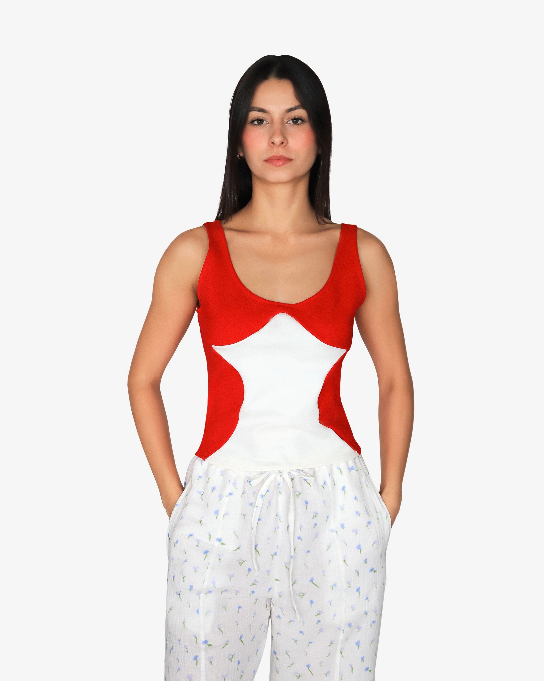 Contraste Top - Red/White - imagen 1