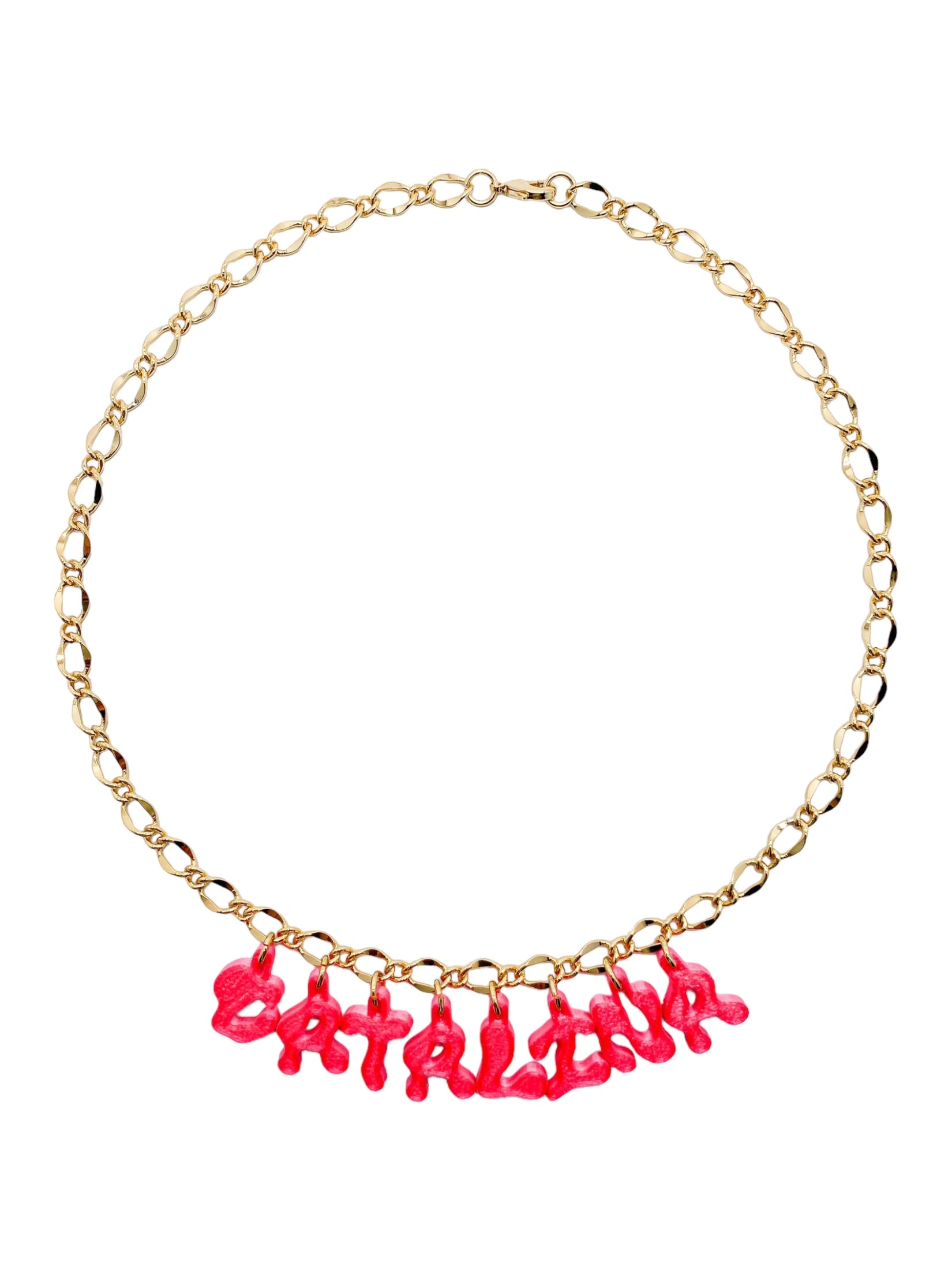 3D custom necklace 8 letters - imagen 1