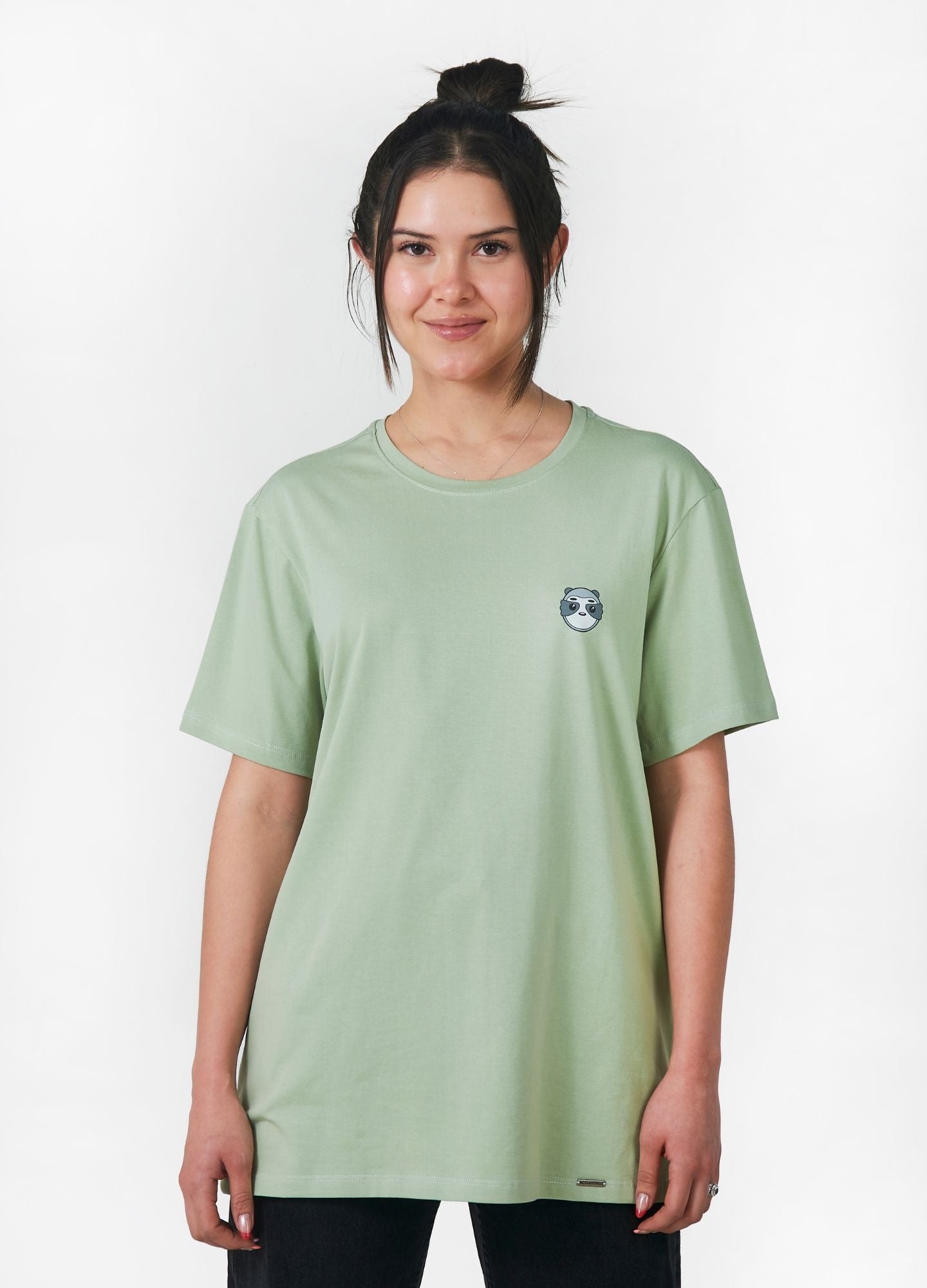 Basic Perezoso Camiseta Regular – Oliva Claro - imagen 1