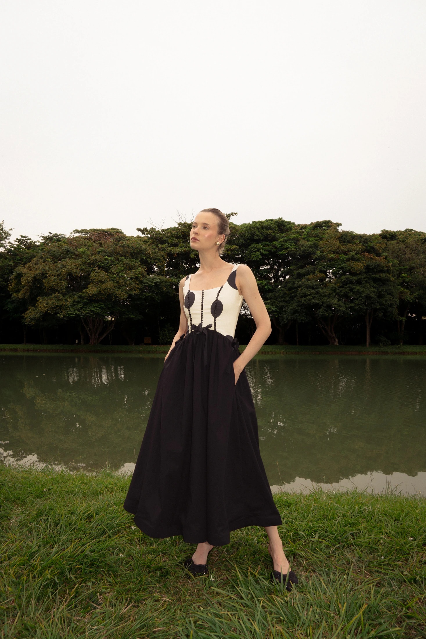 Lady Oreo Midi Dress S-M - imagen 1