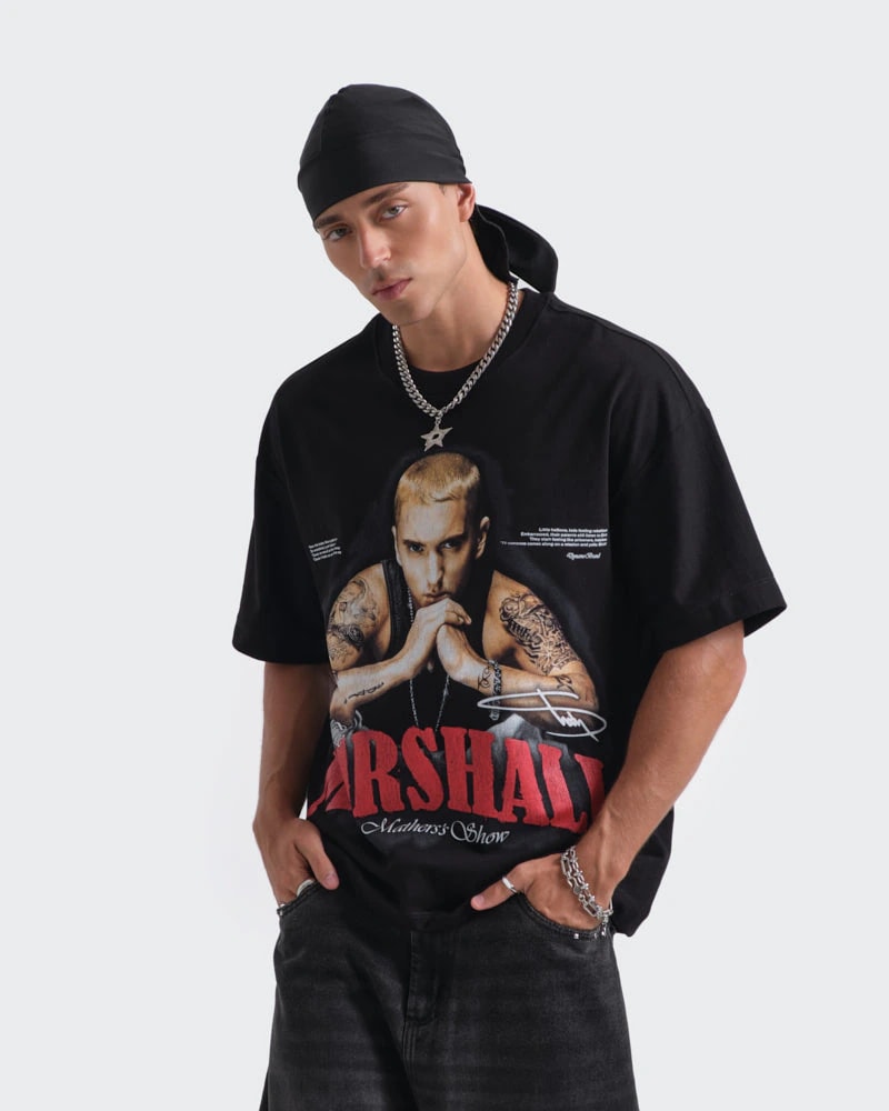 Camiseta Negra Oversize Legacy - imagen 1
