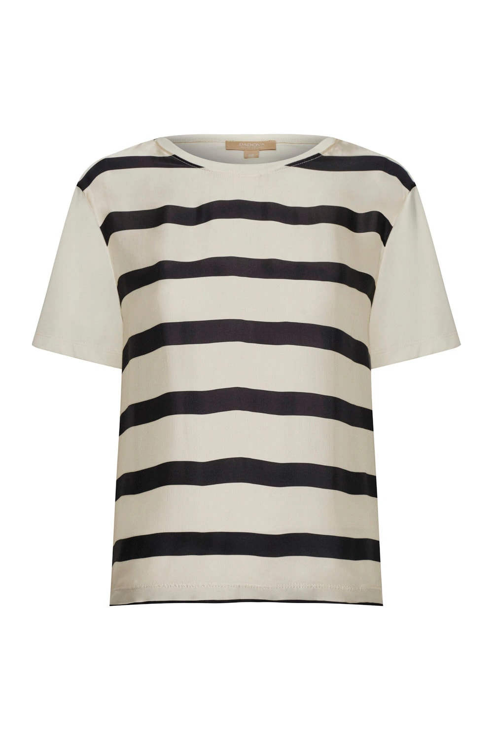 Camiseta lourdes line between ivory negro - imagen 1