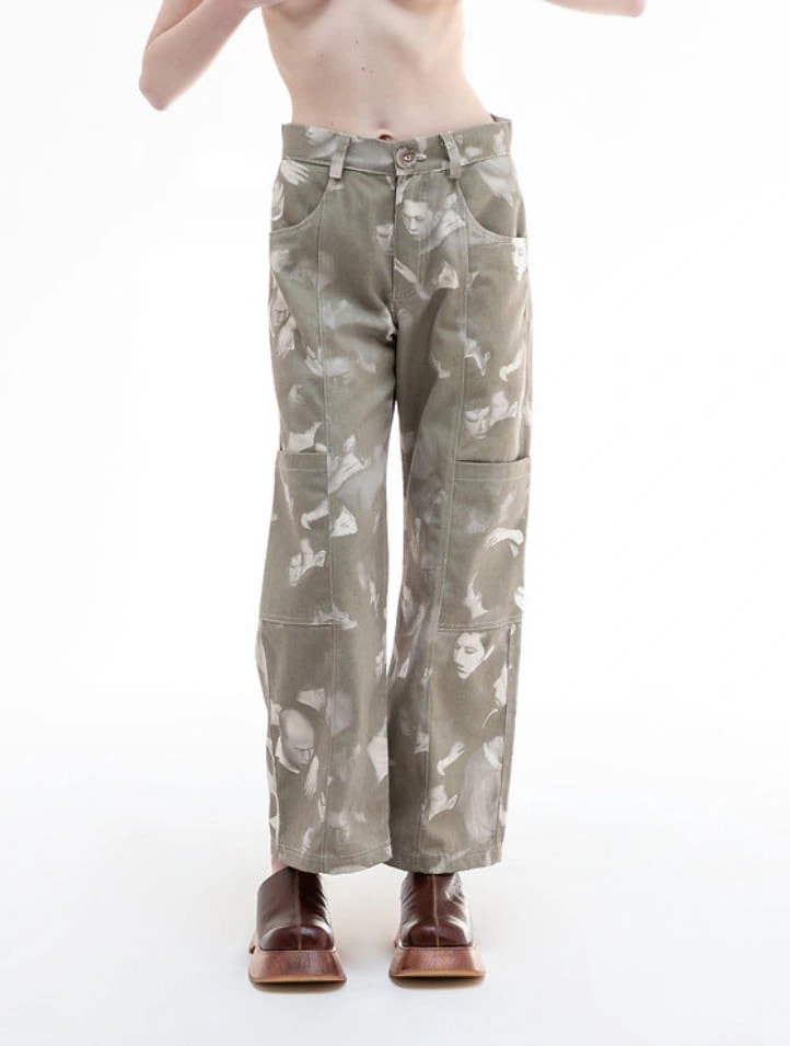 WIDE LEG CARGO TROUSERS - imagen 1
