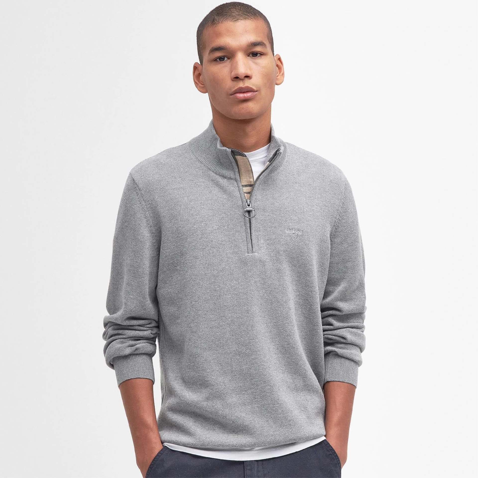 Cotton Half Zip Jumper - imagen 1