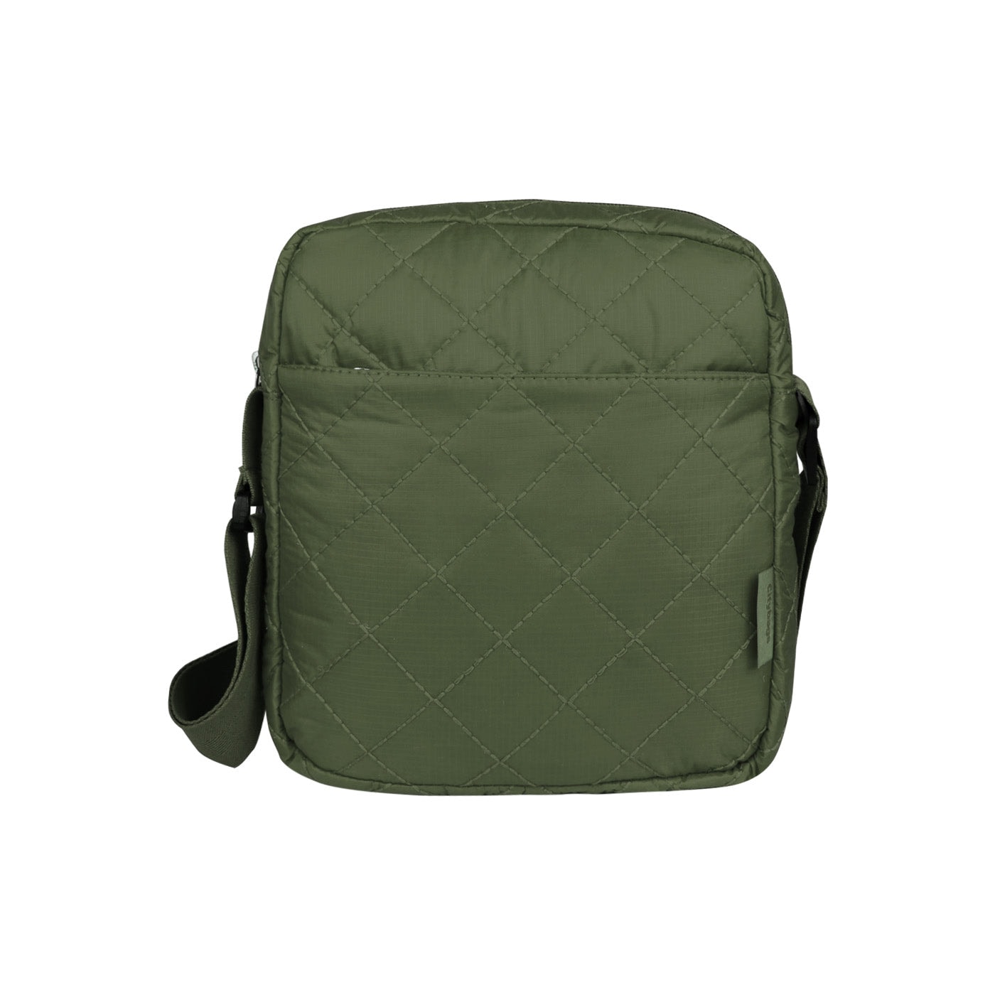 Bolso Manos Libres Viajero puffer Verde Militar - imagen 1