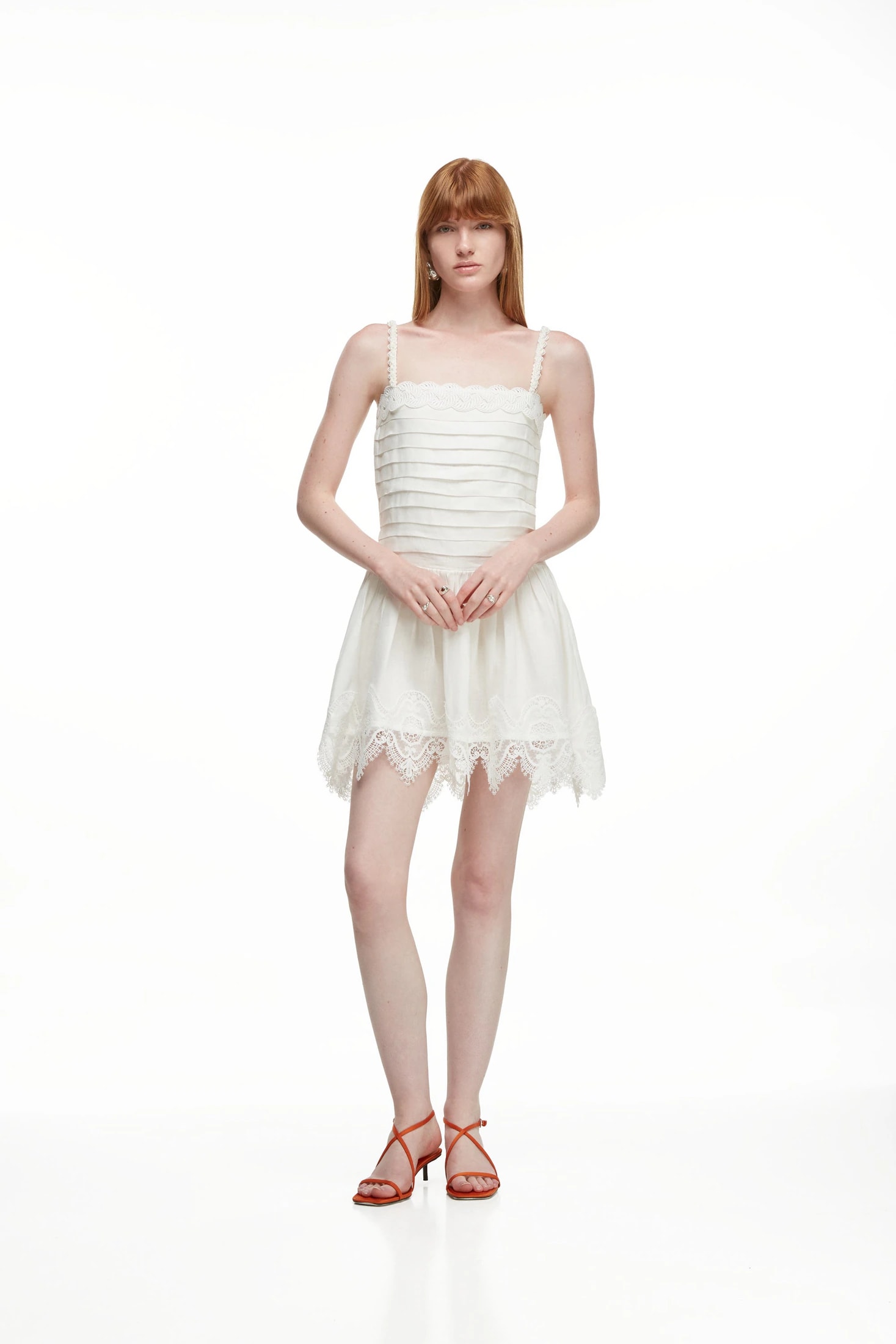 CLARA MINI DRESS WHITE - imagen 1