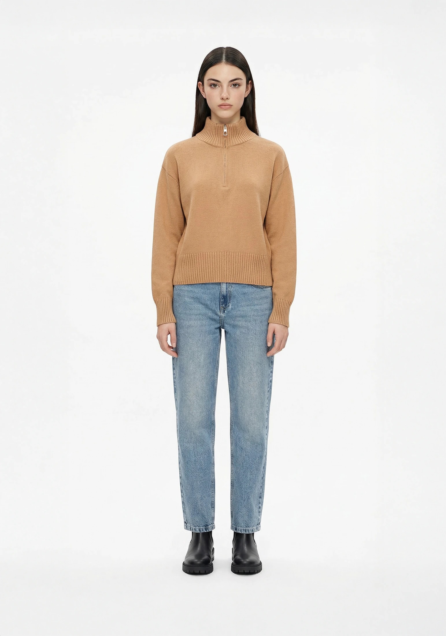 Saco M  Nashville Half Zip Caqui - imagen 1