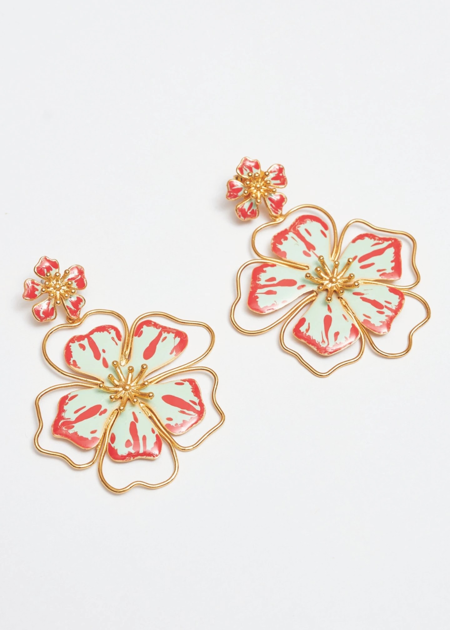 Aretes Andreae Verde Swirl - imagen 1