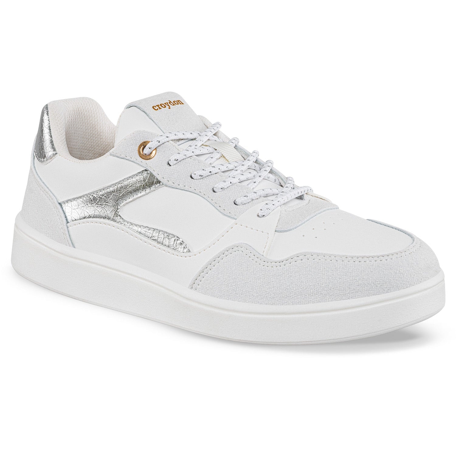 Tenis Urbanos Luccya Blanco-Plata Croydon Para Mujer - imagen 1