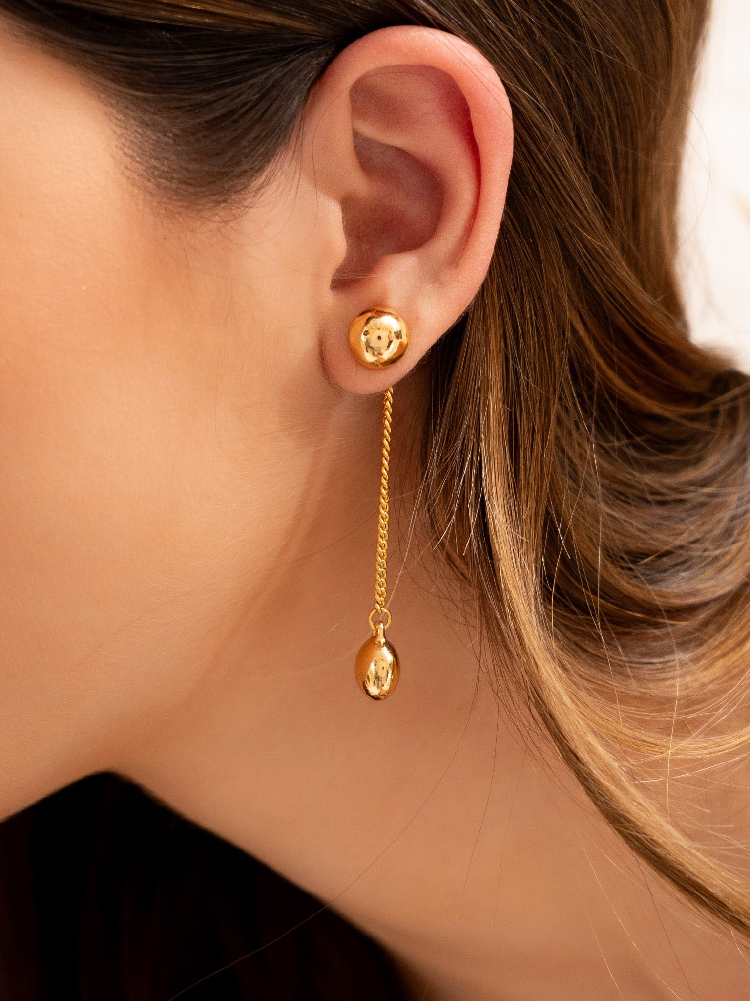 Aretes Cadena Bola - imagen 1